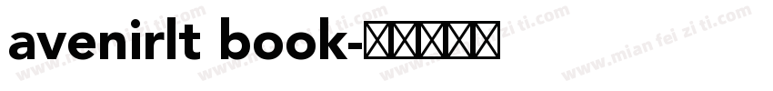 avenirlt book字体转换